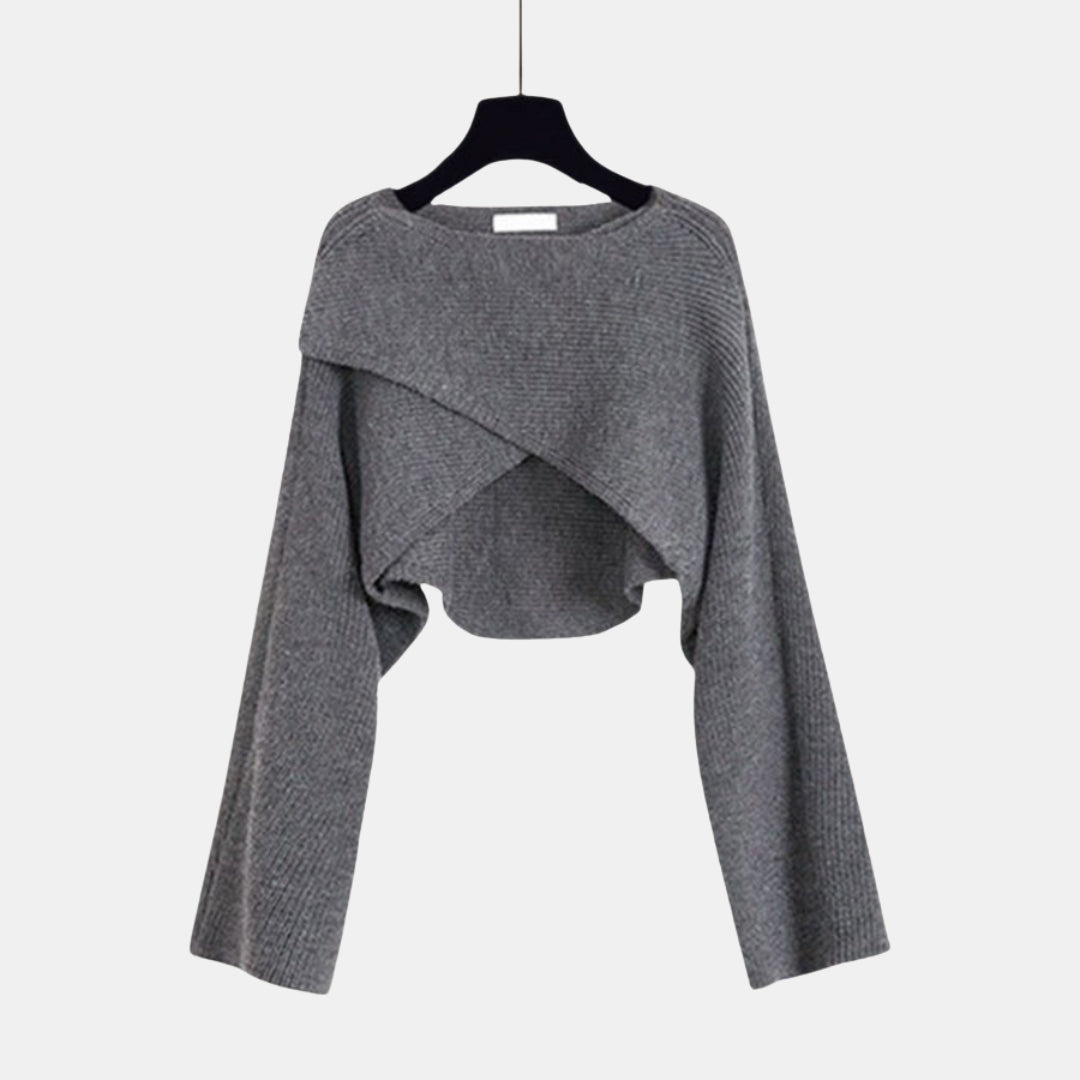 Beatrice | A-Line Dress with Cropped Knit Sweater