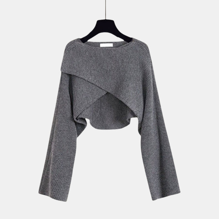 Beatrice | A-Line Dress with Cropped Knit Sweater