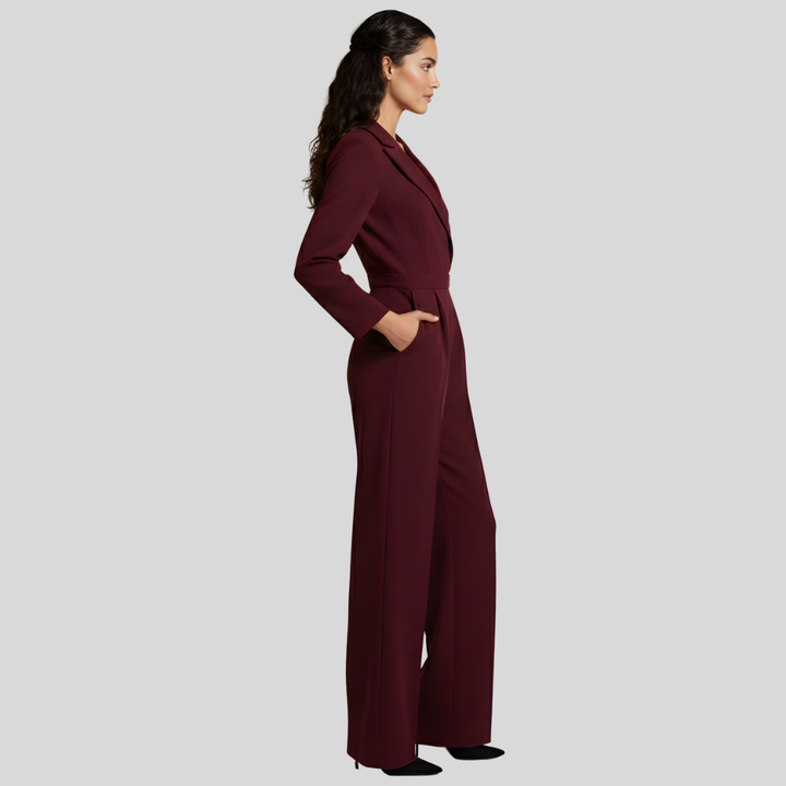 Rosalie | Wide Leg Jumpsuit With Wrap Front