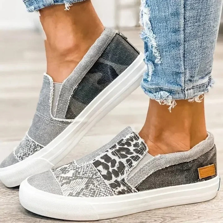 Maya | Slip On Platform Sneakers with Printed Detail