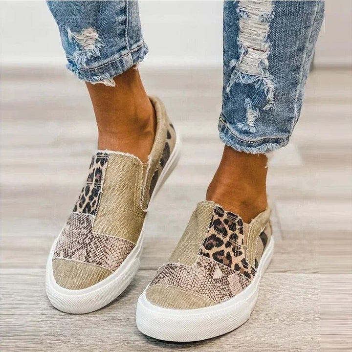 Maya | Slip On Platform Sneakers with Printed Detail