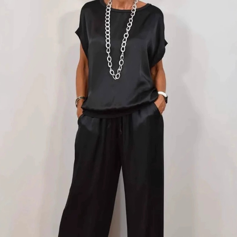 Adelaide | Relaxed Top and Wide-Leg Pants Set
