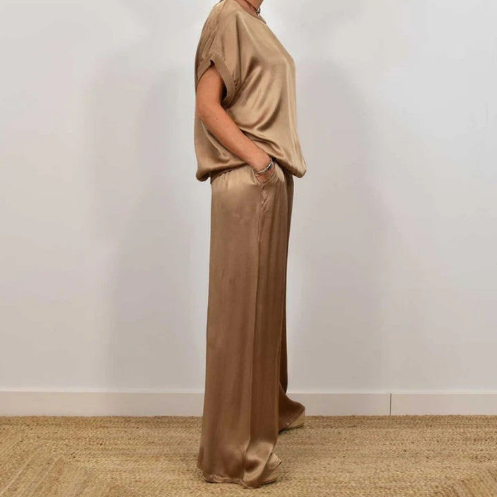 Adelaide | Relaxed Top and Wide-Leg Pants Set