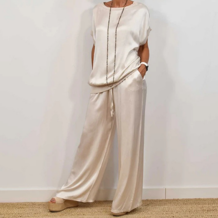 Adelaide | Relaxed Top and Wide-Leg Pants Set