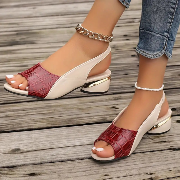 Adina | Chic Slingback Sandals with Block Heel