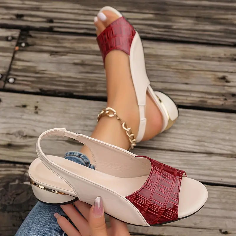 Adina | Chic Slingback Sandals with Block Heel