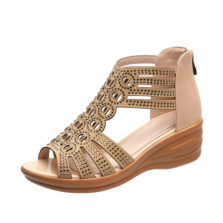 Adriana | Wedge Sandals with Cutout Strap Design