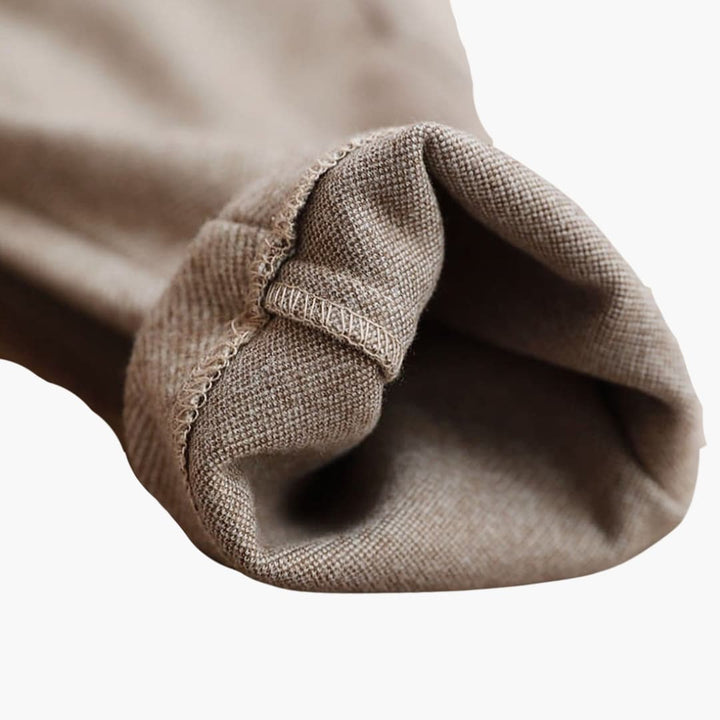 Aiden | Straight Leg Pants with Button Detail