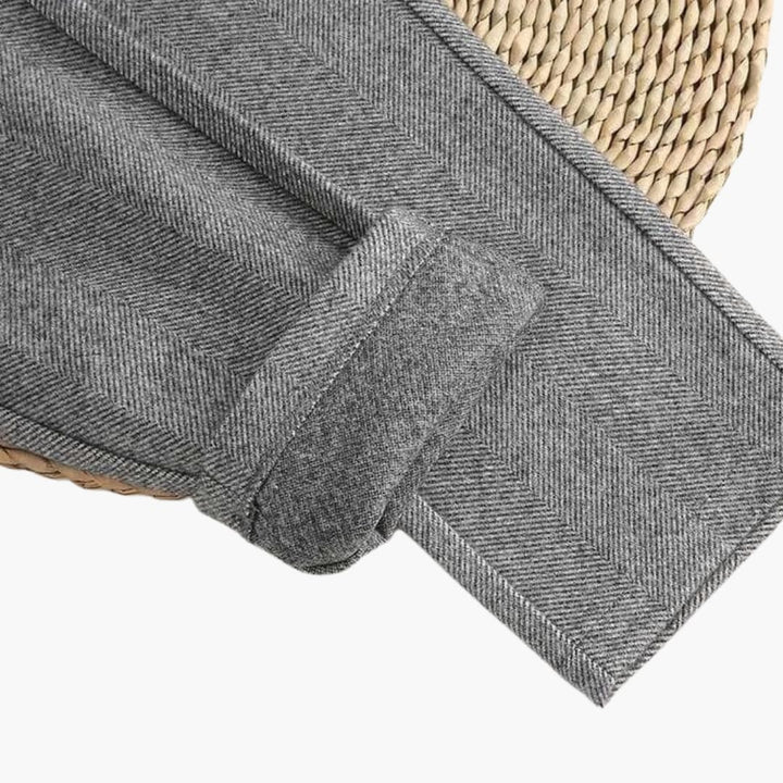 Aiden | Straight Leg Pants with Button Detail