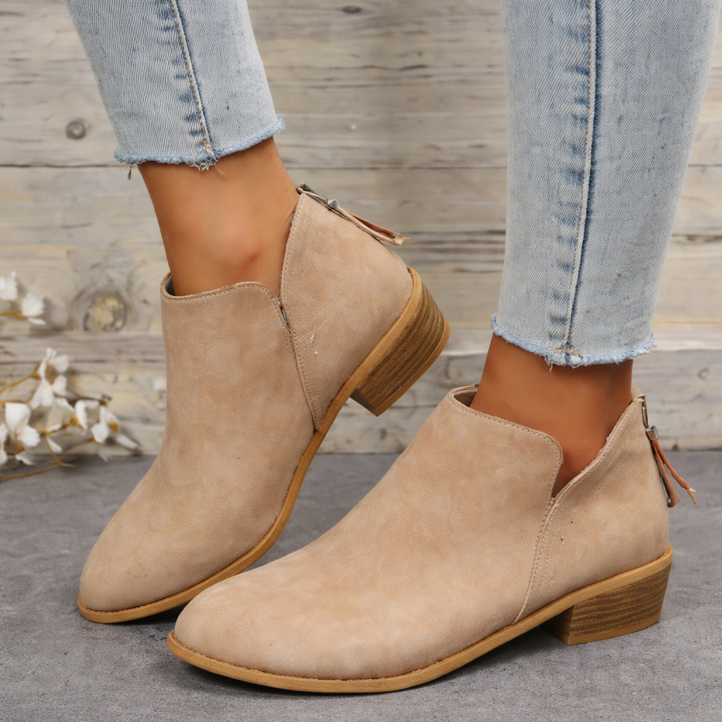 Alexis | Chic Ankle Boots with Low Block Heel