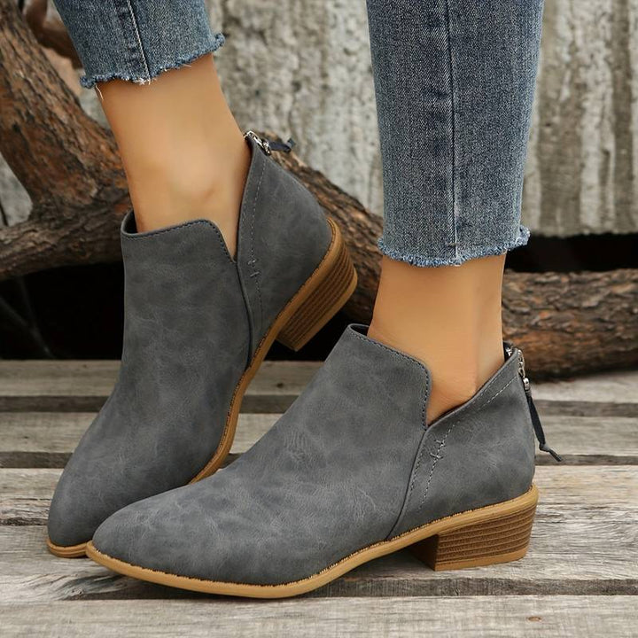 Alexis | Chic Ankle Boots with Low Block Heel