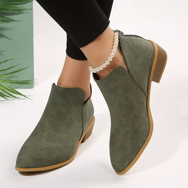Alexis | Chic Ankle Boots with Low Block Heel