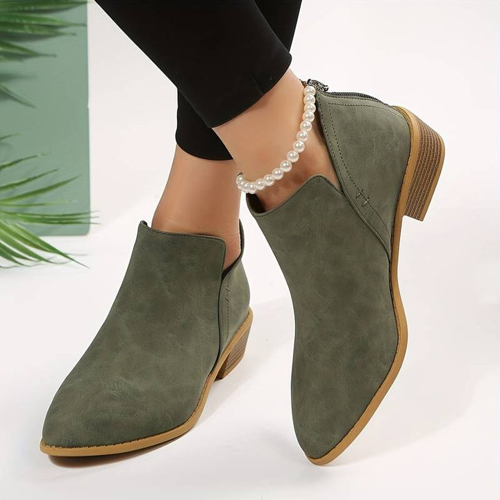 Alexis | Chic Ankle Boots with Low Block Heel