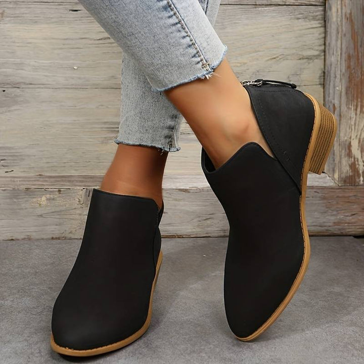 Alexis | Chic Ankle Boots with Low Block Heel