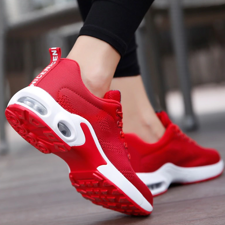 Alyssa | Mesh Lace Up Sneakers with Air Cushion Sole