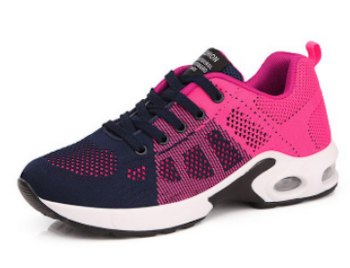 Alyssa | Mesh Lace Up Sneakers with Air Cushion Sole