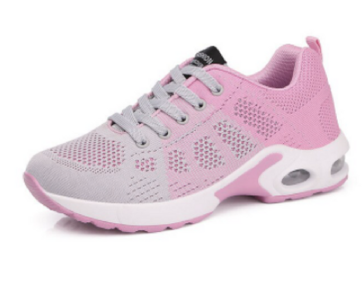 Alyssa | Mesh Lace Up Sneakers with Air Cushion Sole