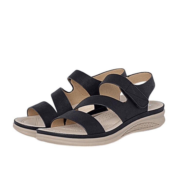 Amaryllis | Wedge Sandals with Strappy Upper