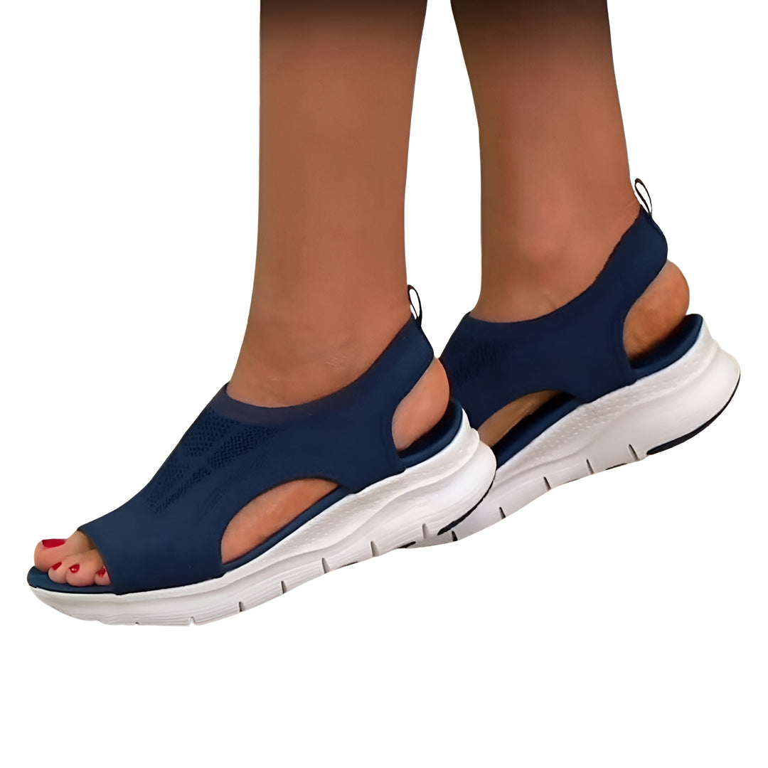 Amoret | Sporty Knit Sandals with Contoured Sole