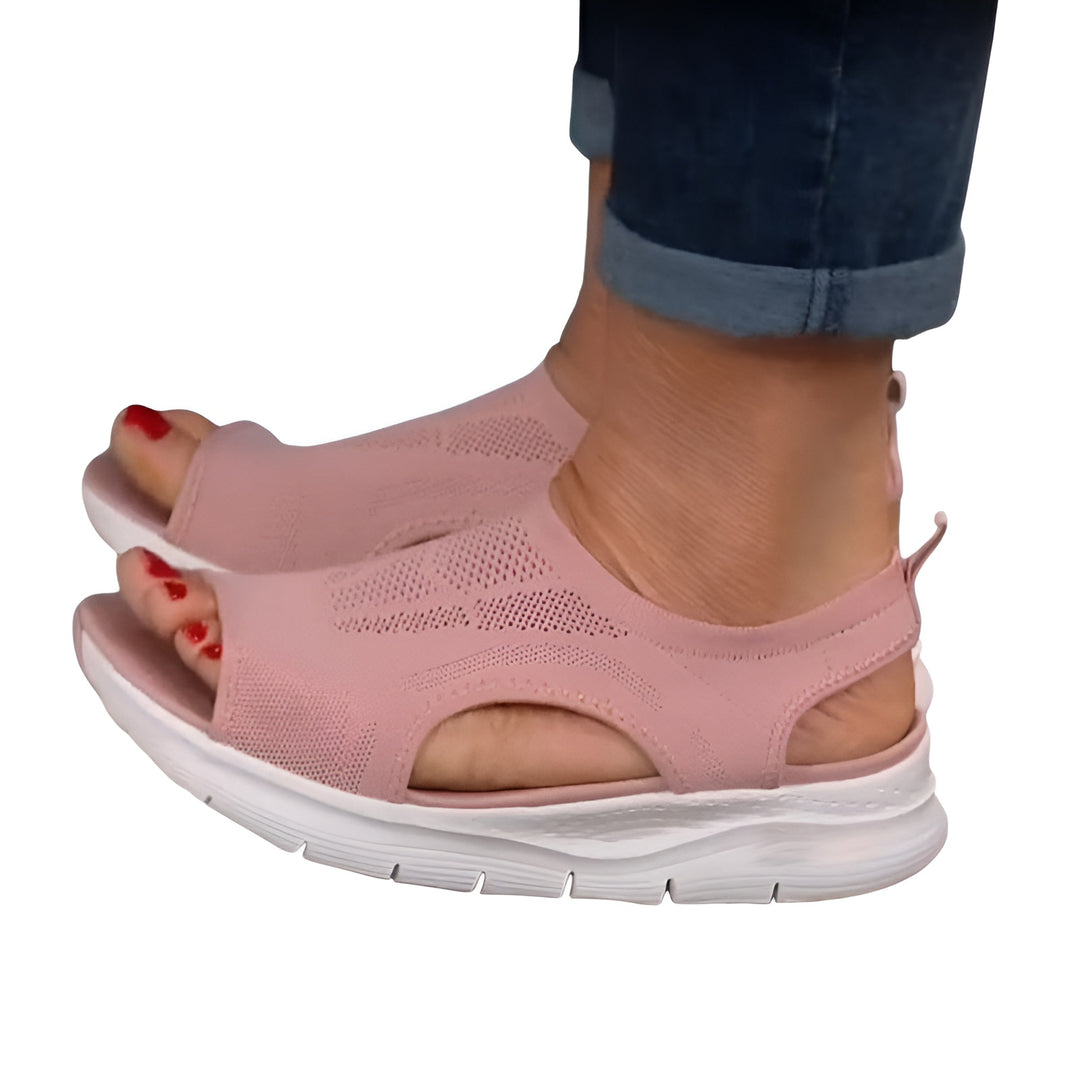 Amoret | Sporty Knit Sandals with Contoured Sole