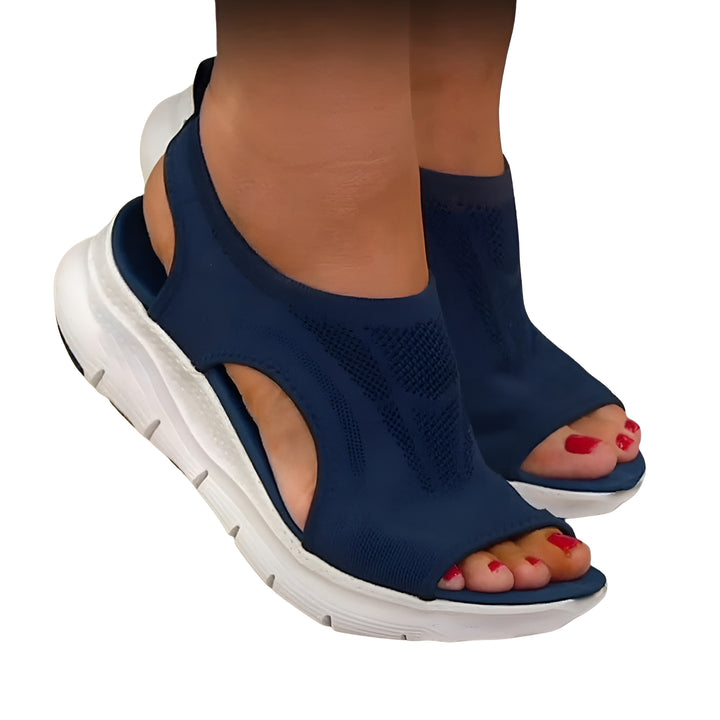 Amoret | Sporty Knit Sandals with Contoured Sole