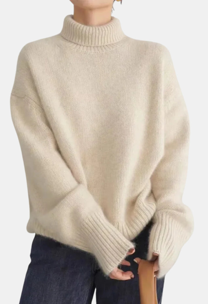 Andie | Oversized Turtleneck Knit Sweater