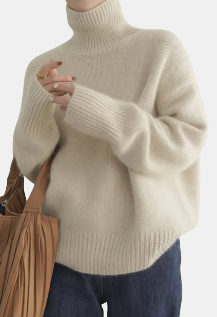 Andie | Oversized Turtleneck Knit Sweater