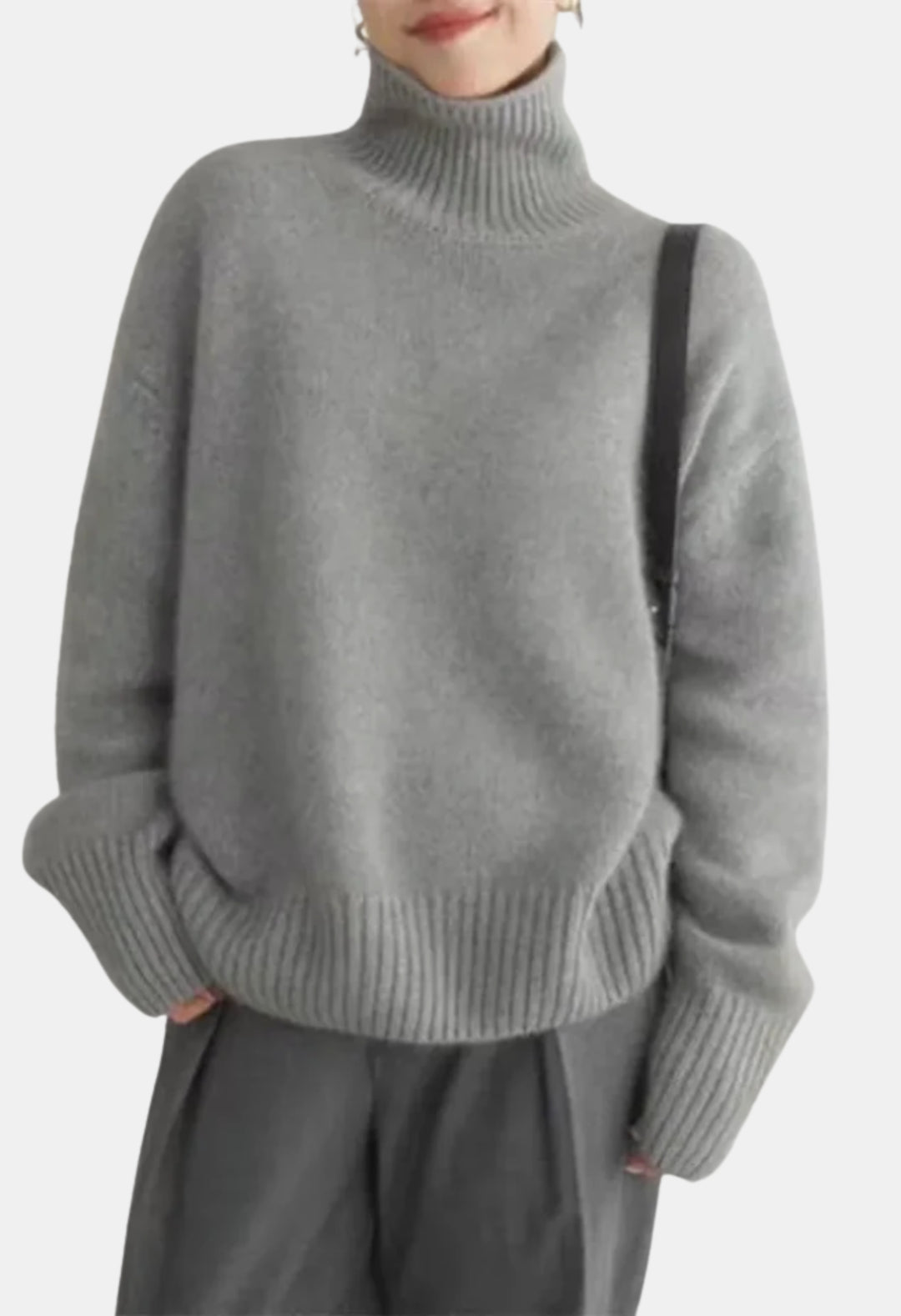 Andie | Oversized Turtleneck Knit Sweater
