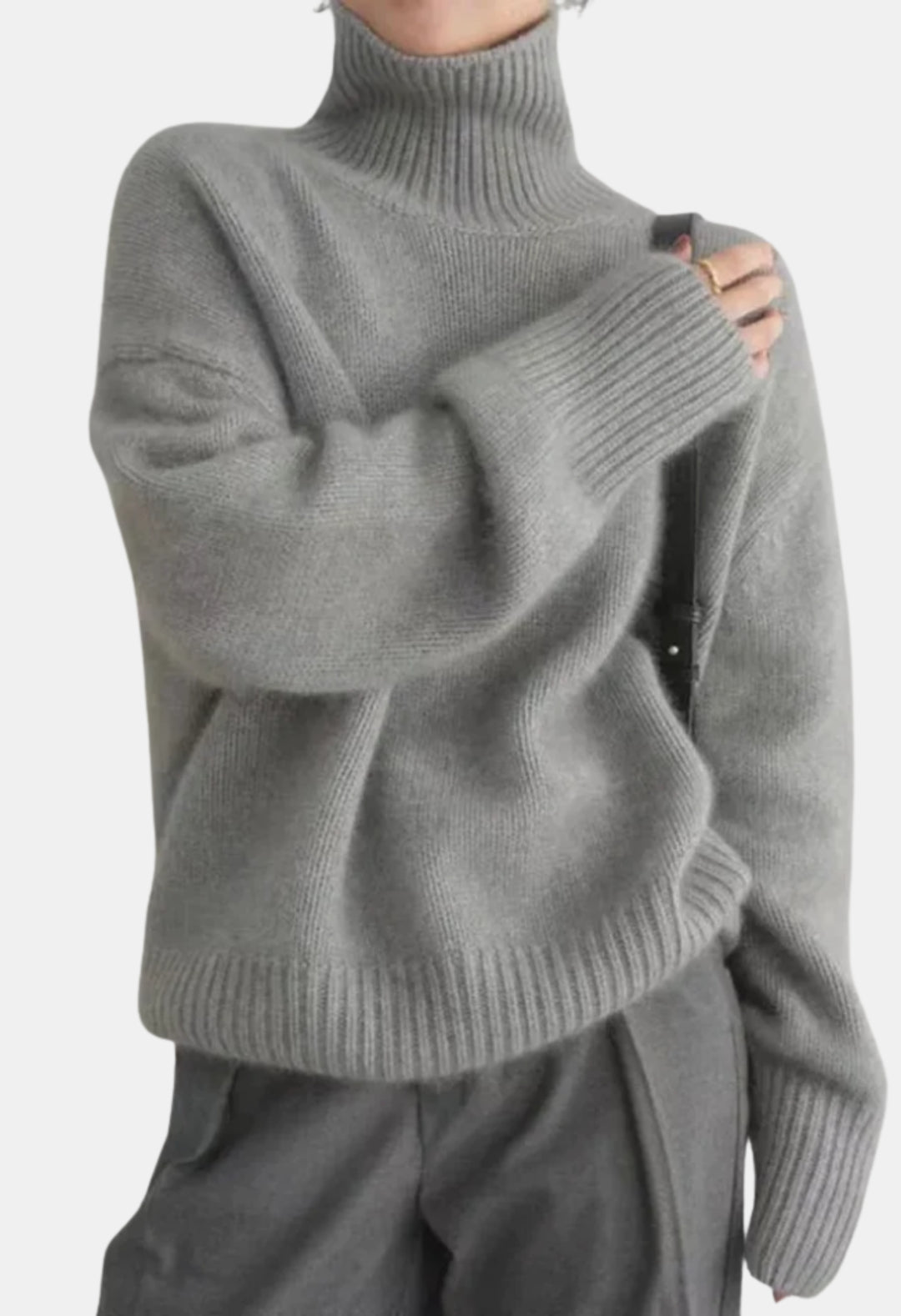 Andie | Oversized Turtleneck Knit Sweater