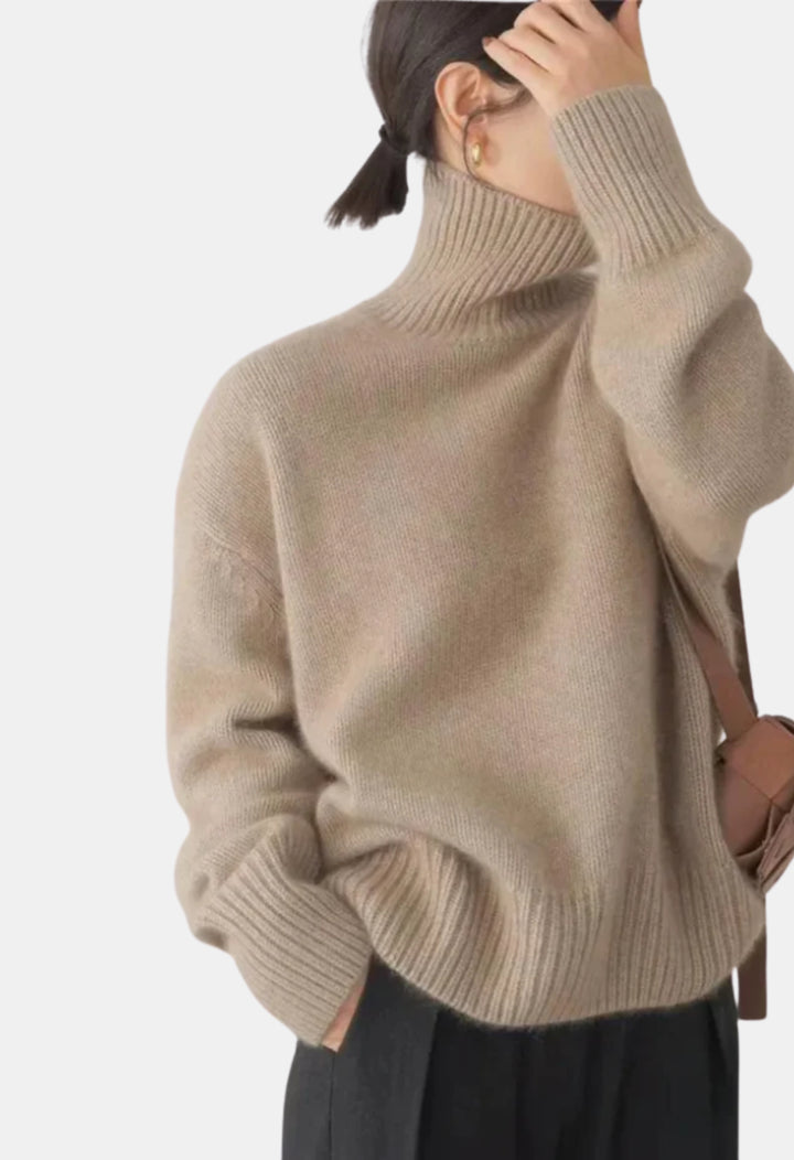 Andie | Oversized Turtleneck Knit Sweater