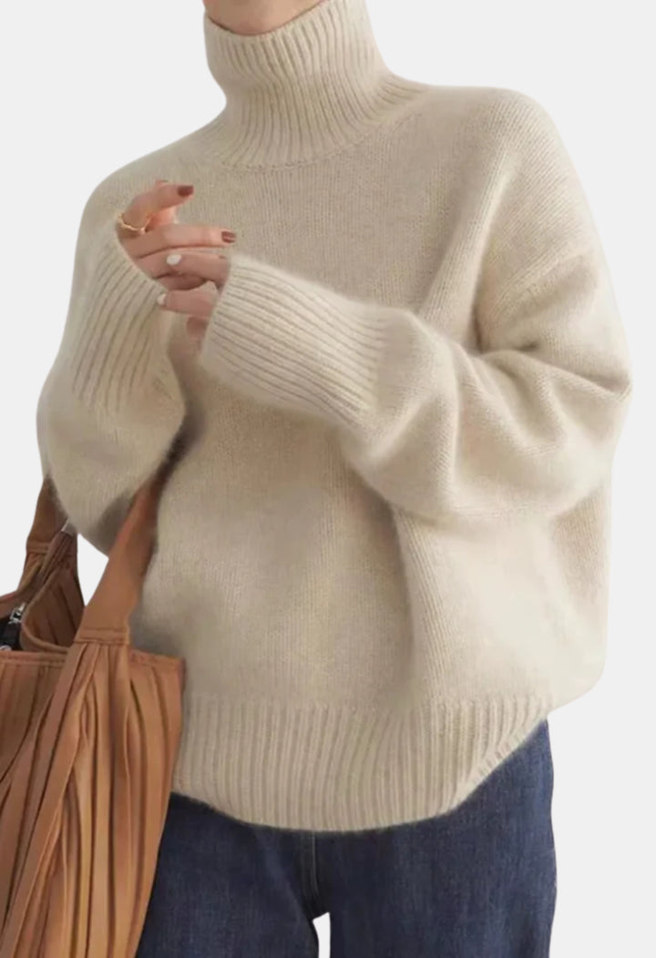 Andie | Oversized Turtleneck Knit Sweater