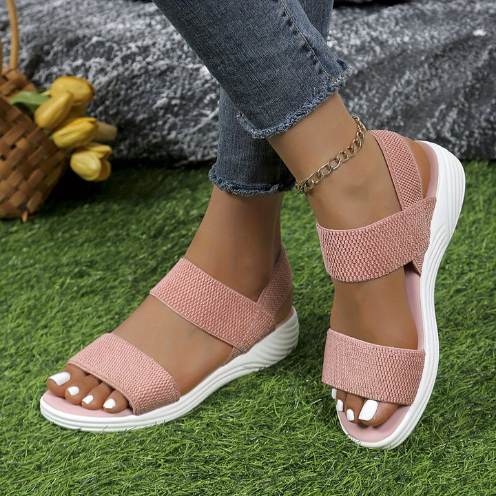 Aria | Platform Sandals with Stretch Straps