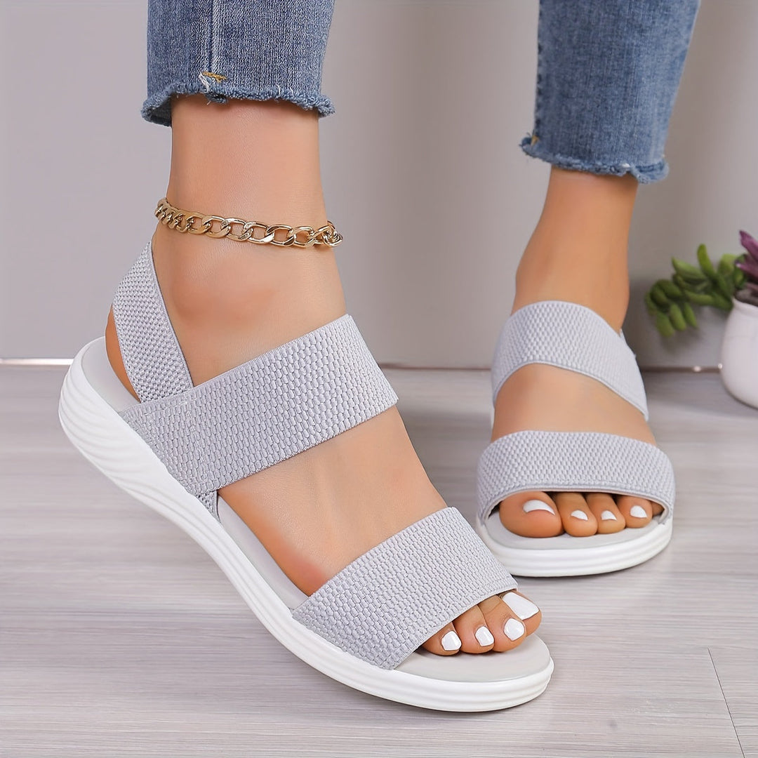 Aria | Platform Sandals with Stretch Straps