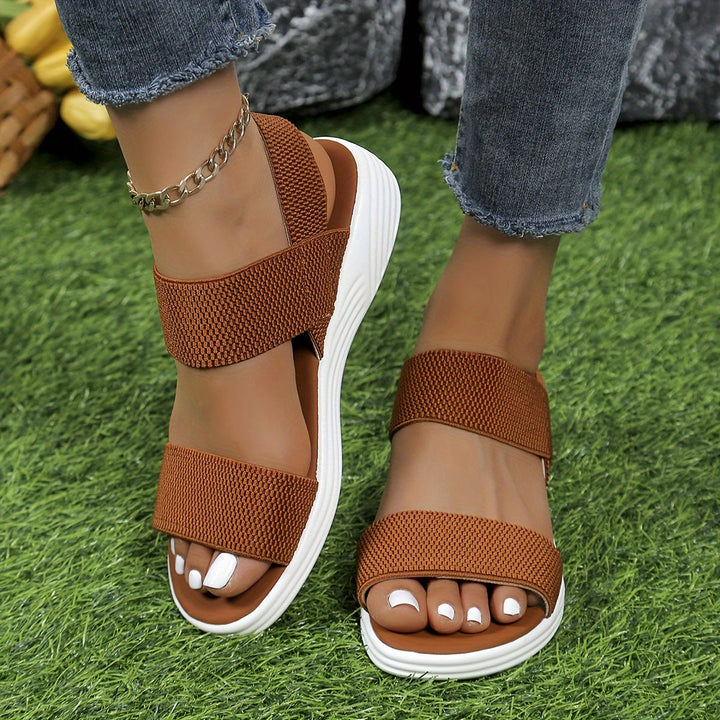 Aria | Platform Sandals with Stretch Straps