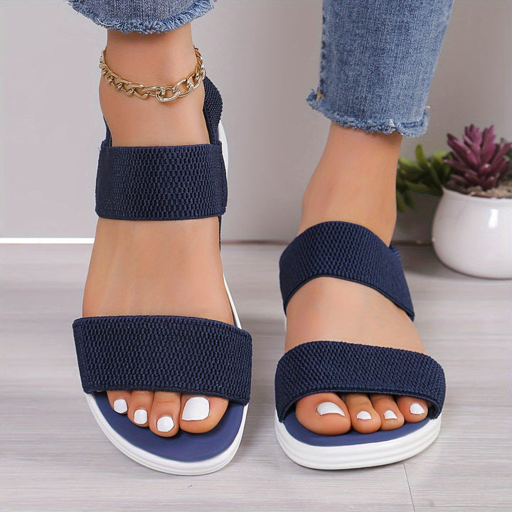 Aria | Platform Sandals with Stretch Straps