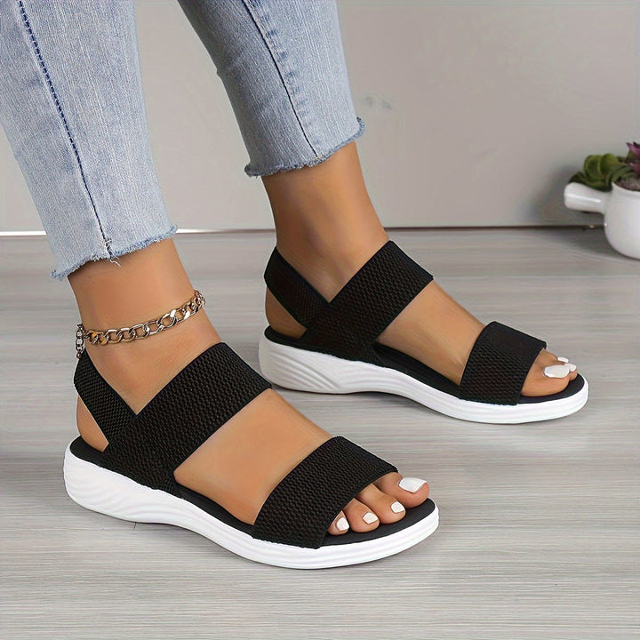 Aria | Platform Sandals with Stretch Straps