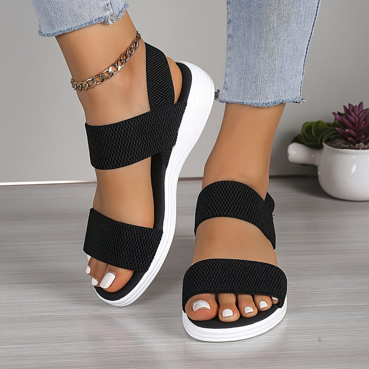Aria | Platform Sandals with Stretch Straps