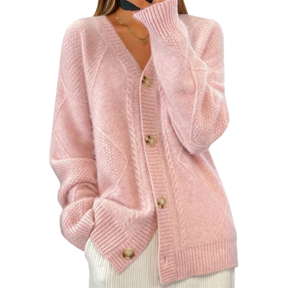 Arley | Cable Knit Cardigan with Button Front