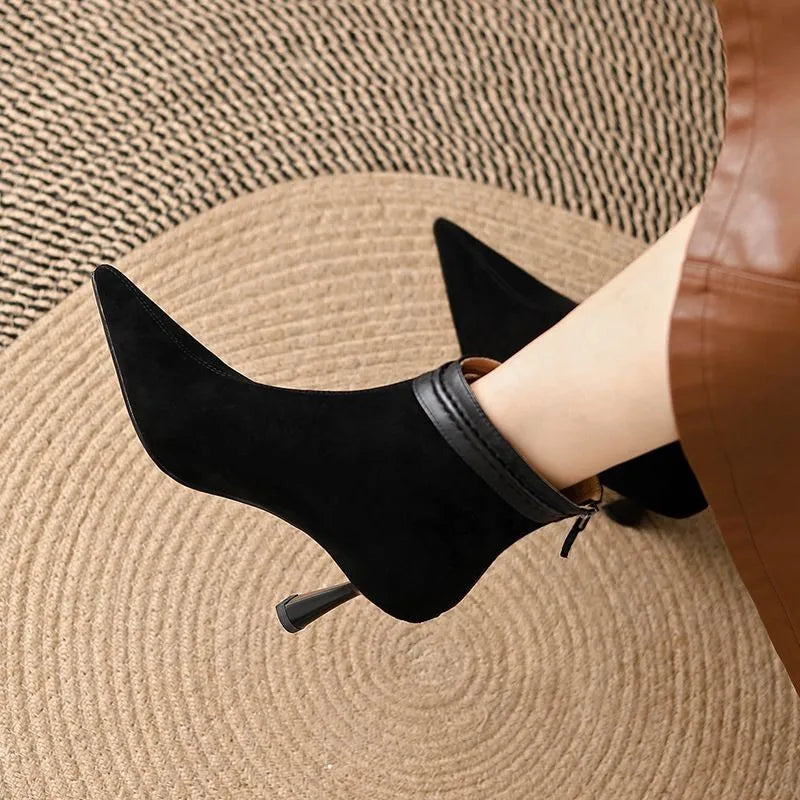 Audrey | Elegant Ankle Boots with Slim Heel