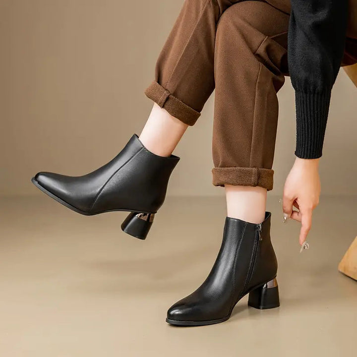 Audrey | Elegant Ankle Boots with Slim Heel