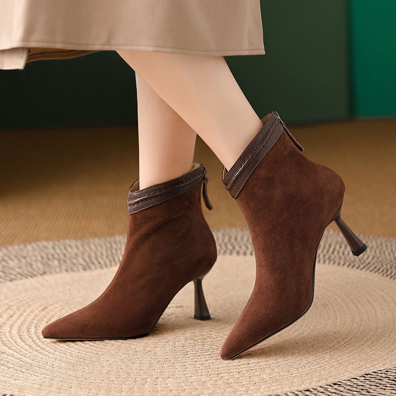 Audrey | Elegant Ankle Boots with Slim Heel
