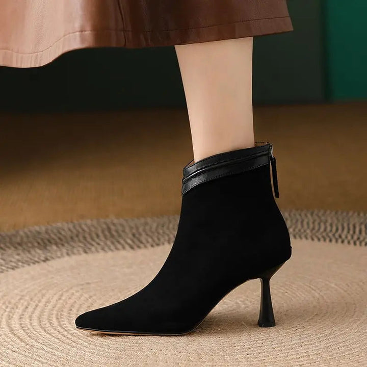 Audrey | Elegant Ankle Boots with Slim Heel