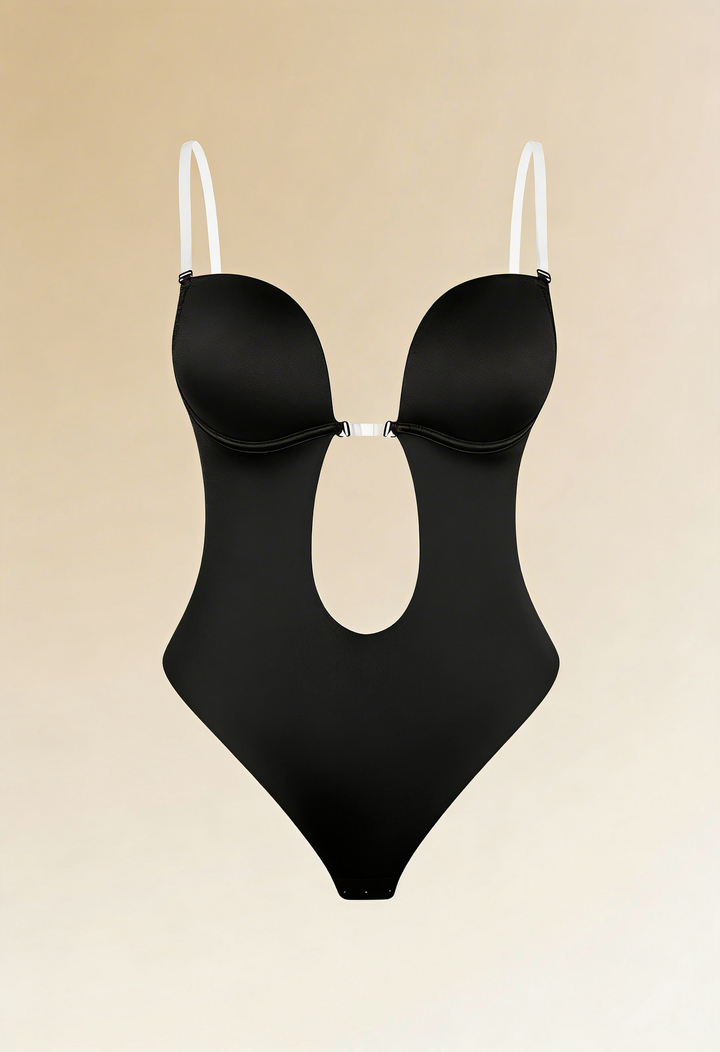 Aurora | Backless Bodysuit Bra With Deep V Neck