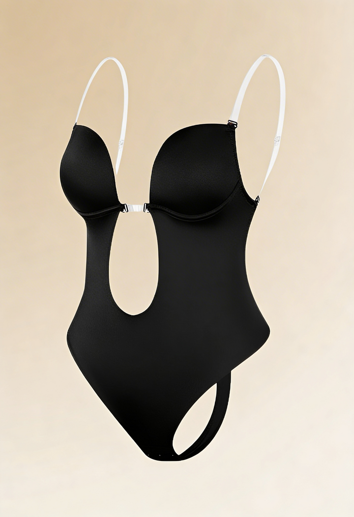 Aurora | Backless Bodysuit Bra With Deep V Neck