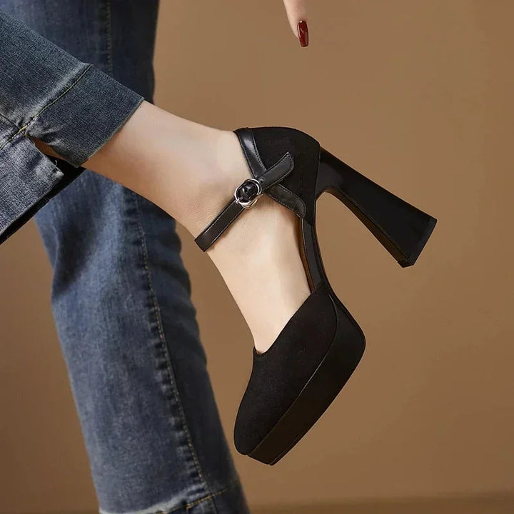 Aurore | Platform Block Heel Pump