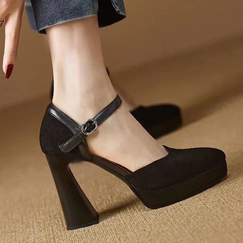 Aurore | Platform Block Heel Pump