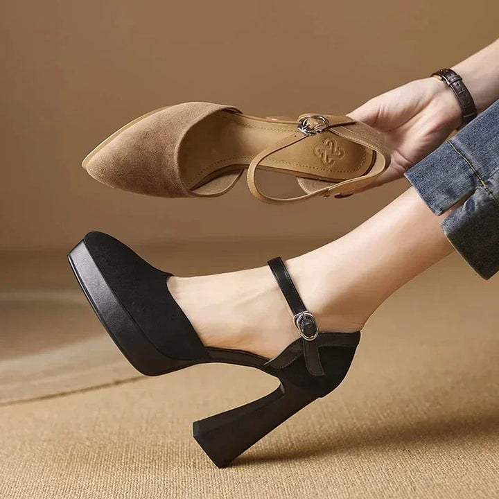 Aurore | Platform Block Heel Pump