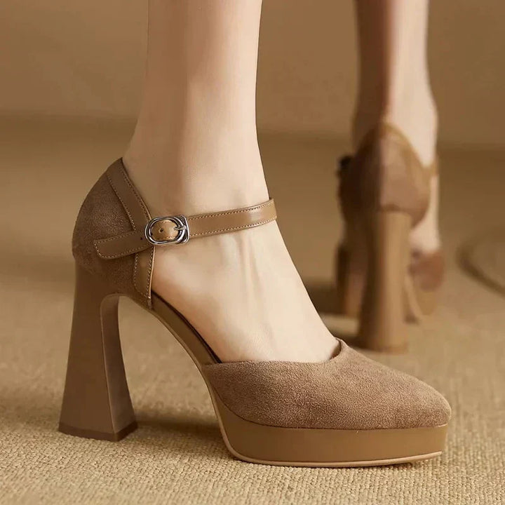 Aurore | Platform Block Heel Pump
