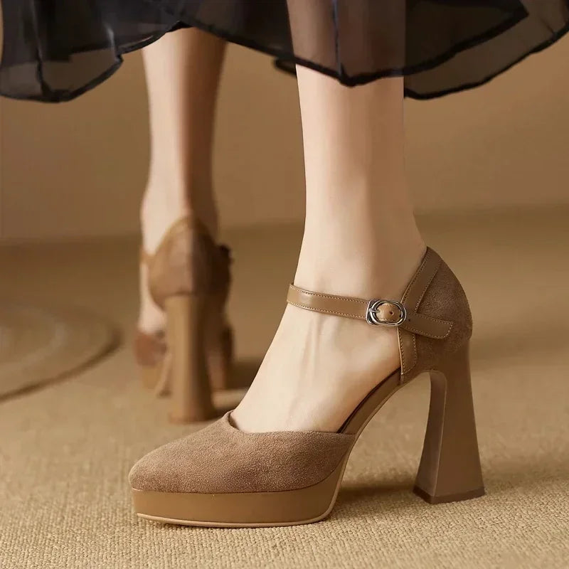 Aurore | Platform Block Heel Pump