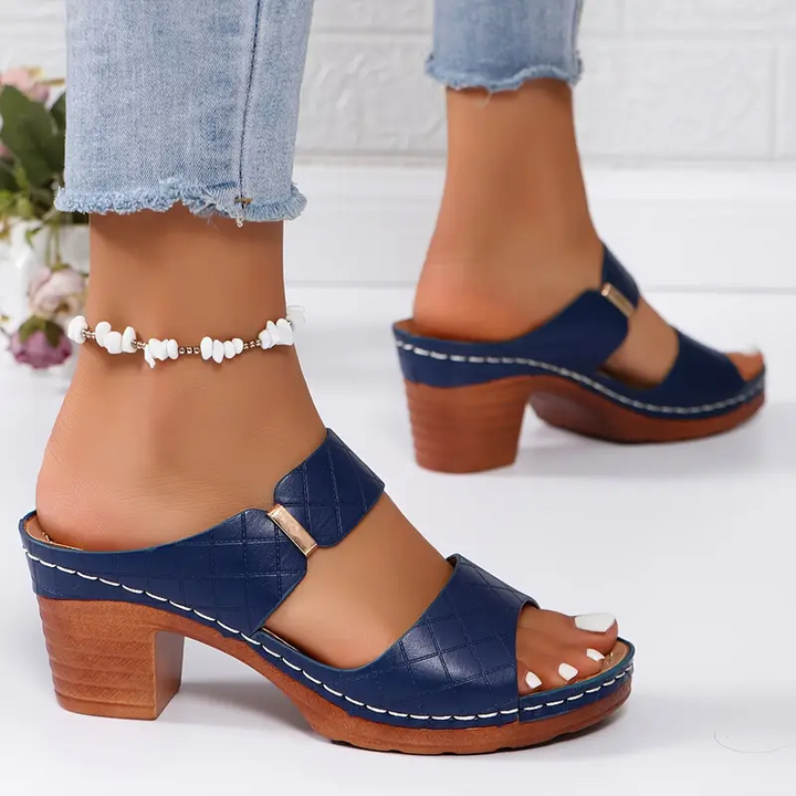 Aveline | Chic Wedge Sandals with Cutout Straps